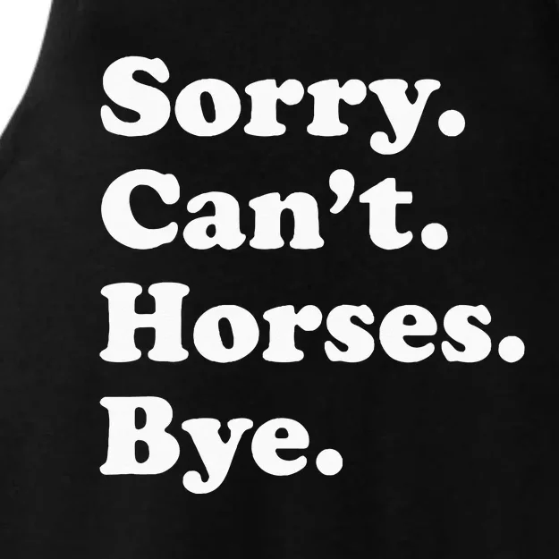 Funny Horse Gift For Men Women Ladies Tri-Blend Wicking Tank