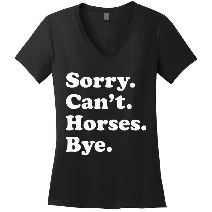 Funny Horse Gift For Men Women Women's V-Neck T-Shirt