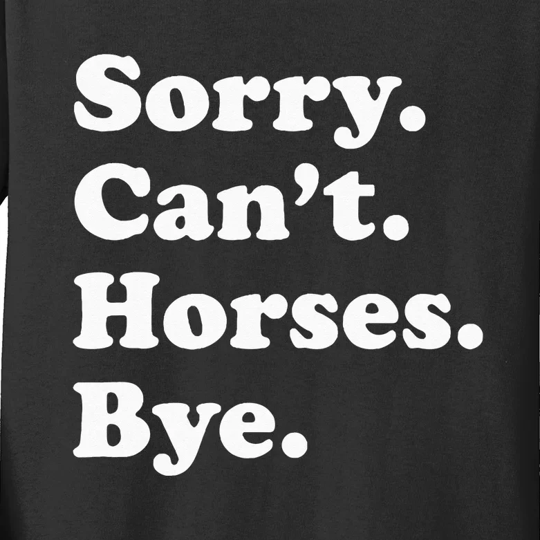 Funny Horse Gift For Men Women Kids Long Sleeve Shirt