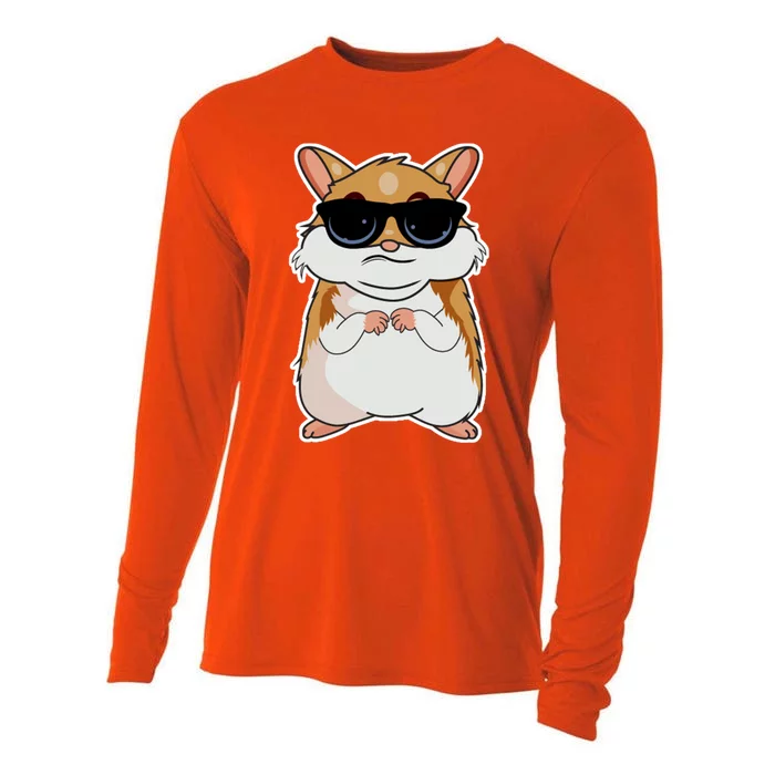 Funny Hamster Gift Cooling Performance Long Sleeve Crew