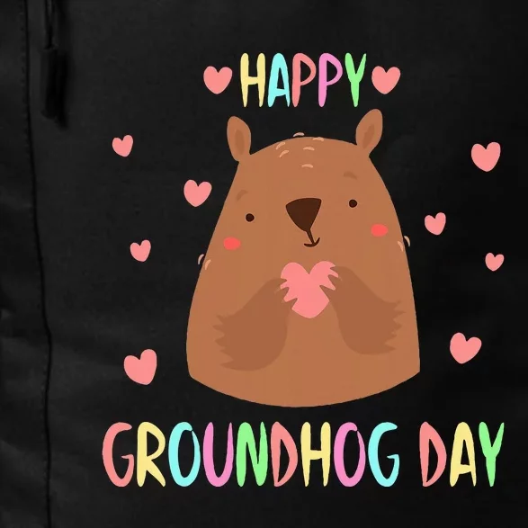 Funny Happy Groundhog Day 2024 Daily Commute Backpack