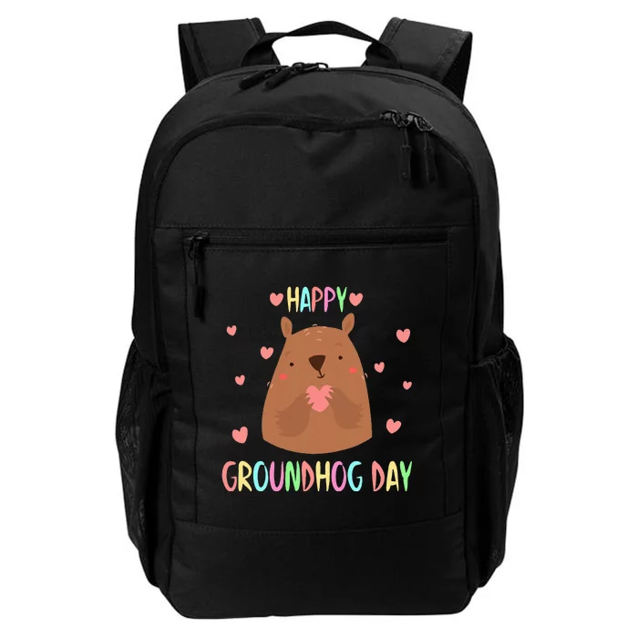 Funny Happy Groundhog Day 2024 Daily Commute Backpack