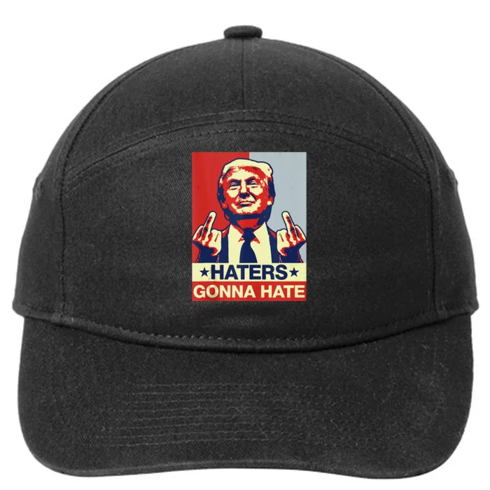 Funny Haters Gonna Hate Donald Trump 7-Panel Snapback Hat