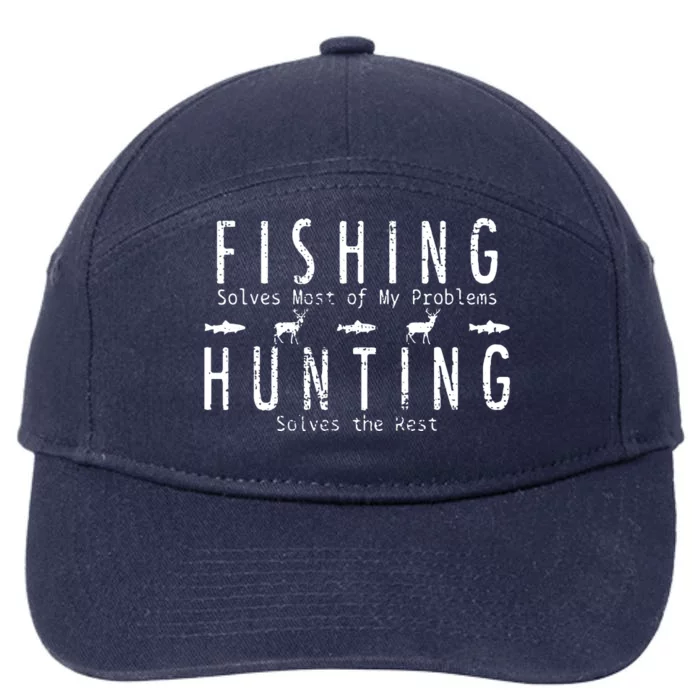 Fishing Hunting Gift Hunt 7-Panel Snapback Hat