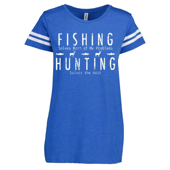 Fishing Hunting Gift Hunt Enza Ladies Jersey Football T-Shirt