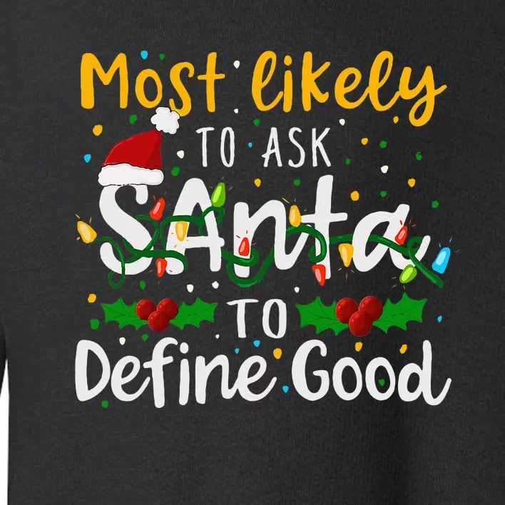 Festive Holiday Gift for the Curious and Jolly Toddler Sweatshirt