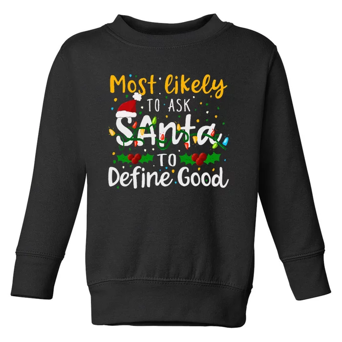 Festive Holiday Gift for the Curious and Jolly Toddler Sweatshirt