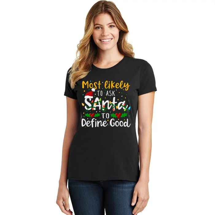 Festive Holiday Gift for the Curious and Jolly Women's T-Shirt