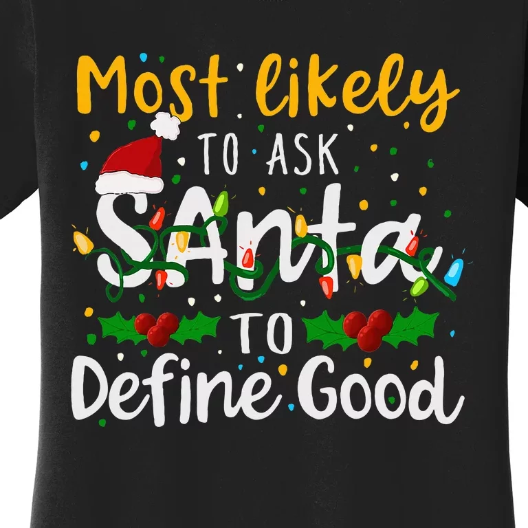 Festive Holiday Gift for the Curious and Jolly Women's T-Shirt