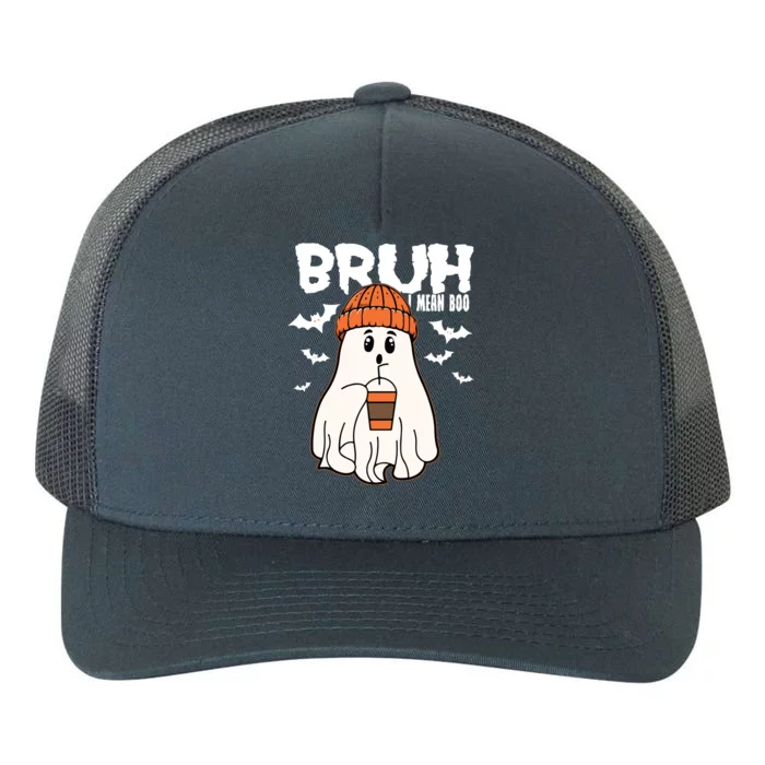 Funny Halloween Ghost Bruh I Mean Boo Yupoong Adult 5-Panel Trucker Hat