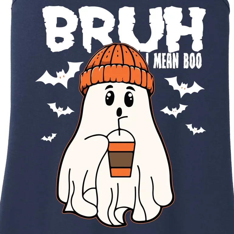 Funny Halloween Ghost Bruh I Mean Boo Ladies Essential Tank