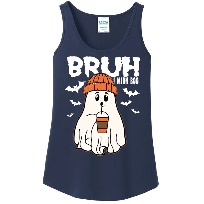 Funny Halloween Ghost Bruh I Mean Boo Ladies Essential Tank