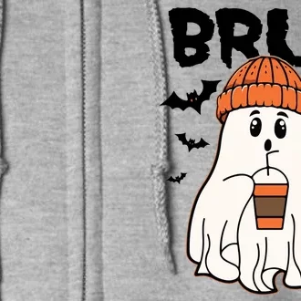 Funny Halloween Ghost Bruh I Mean Boo Full Zip Hoodie