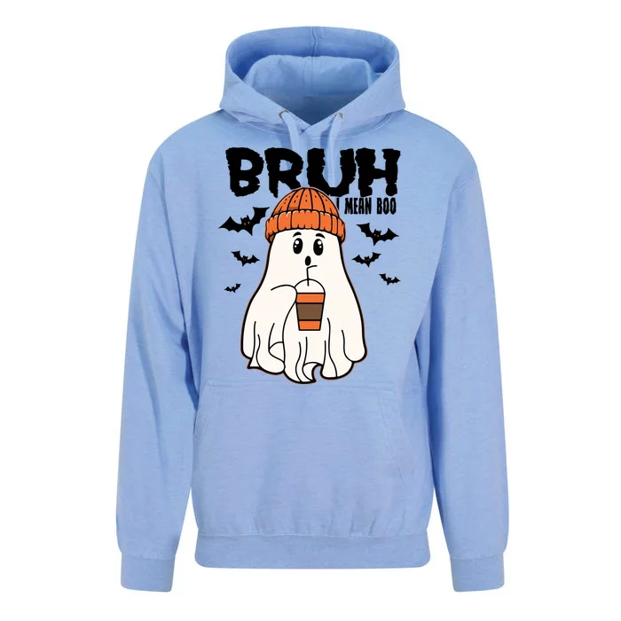 Funny Halloween Ghost Bruh I Mean Boo Unisex Surf Hoodie