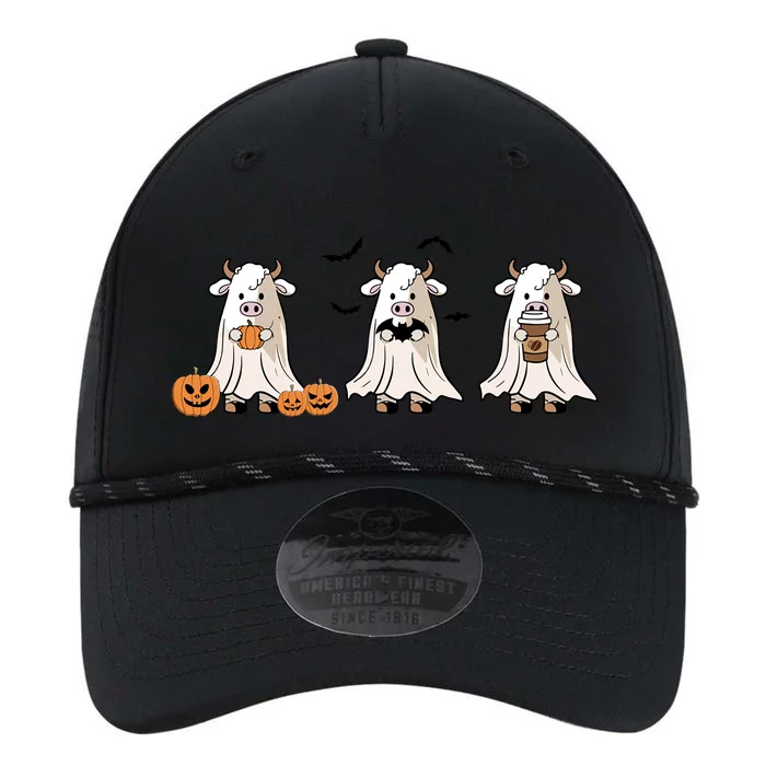 Funny Halloween Ghost Cows Trick Or Treat Cow Lover Funny Gift Performance The Dyno Cap