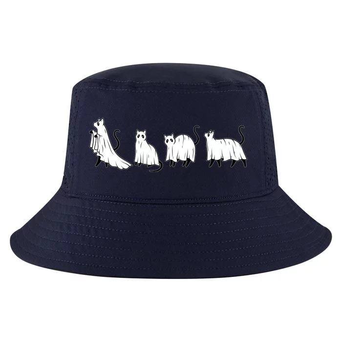 Funny Halloween Ghost Cats Cool Comfort Performance Bucket Hat