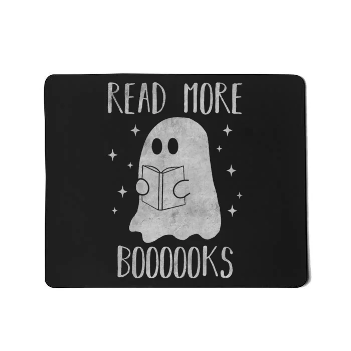 Funny Halloween Ghost Reading Book Spooky and Adorable Mousepad