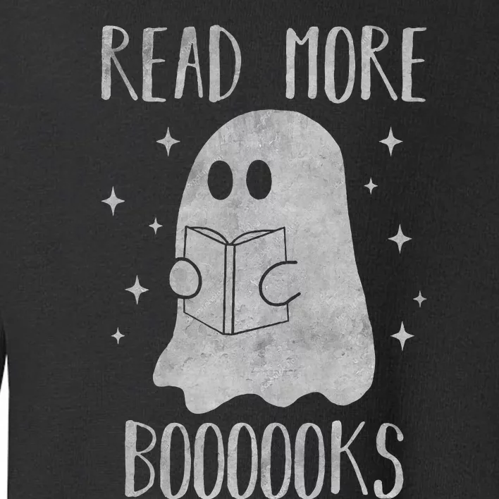 Funny Halloween Ghost Reading Book Spooky and Adorable Toddler Sweatshirt