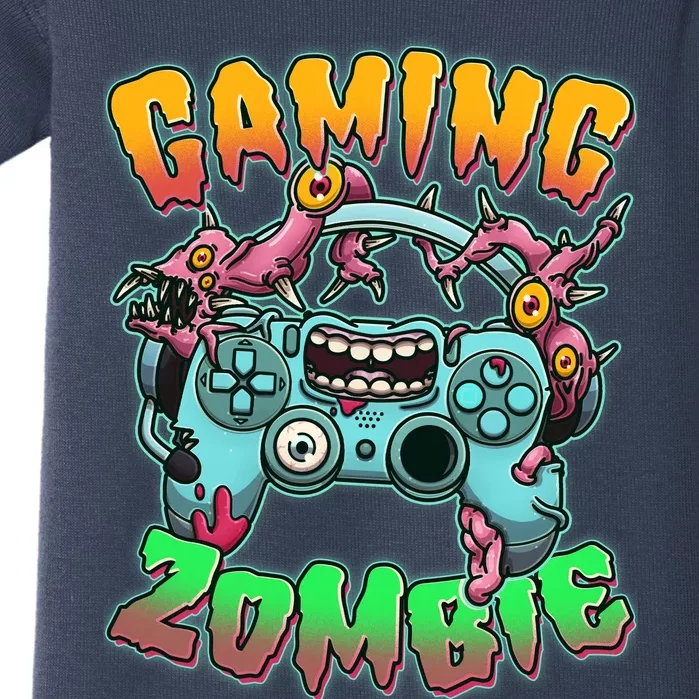 Funny Halloween Gaming Zombie Game Controller Baby Bodysuit