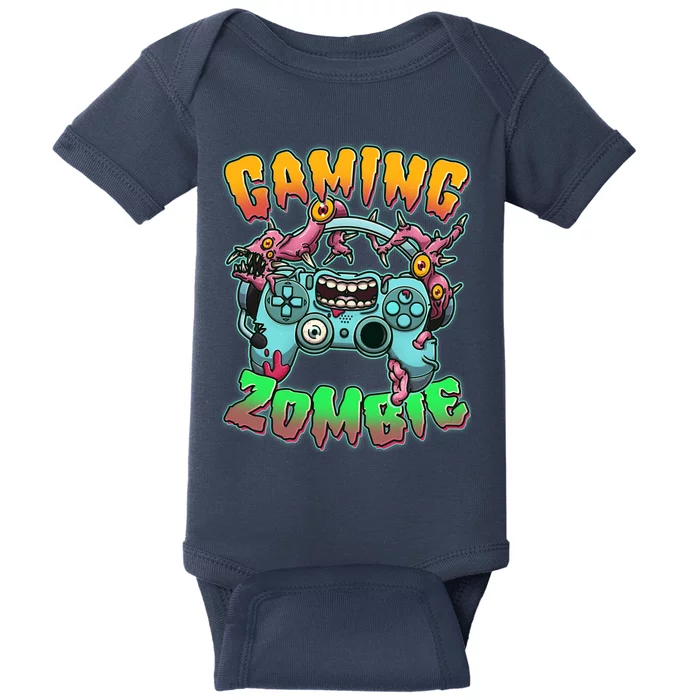 Funny Halloween Gaming Zombie Game Controller Baby Bodysuit