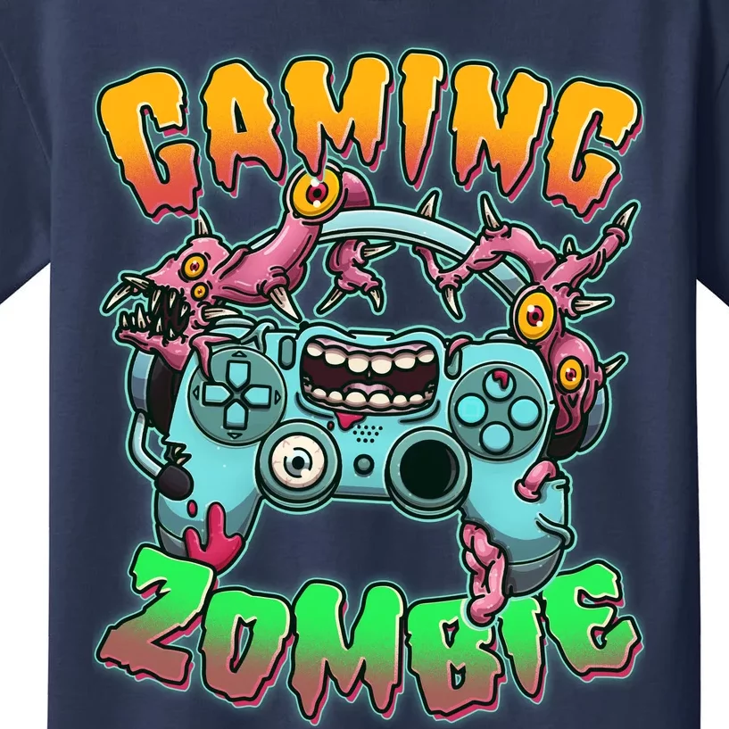 Funny Halloween Gaming Zombie Game Controller Kids T-Shirt