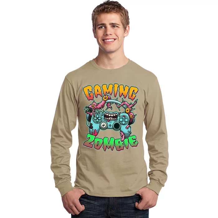 Funny Halloween Gaming Zombie Game Controller Long Sleeve Shirt