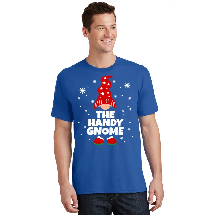 Funny Handy Gnome Family Matching Christmas Gift T-Shirt