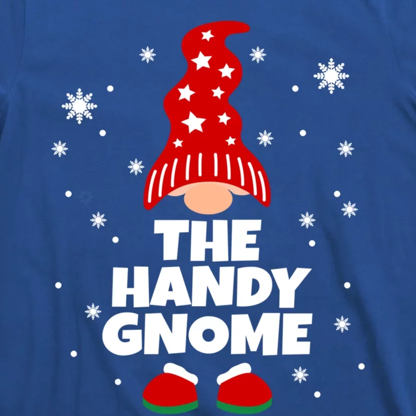 Funny Handy Gnome Family Matching Christmas Gift T-Shirt