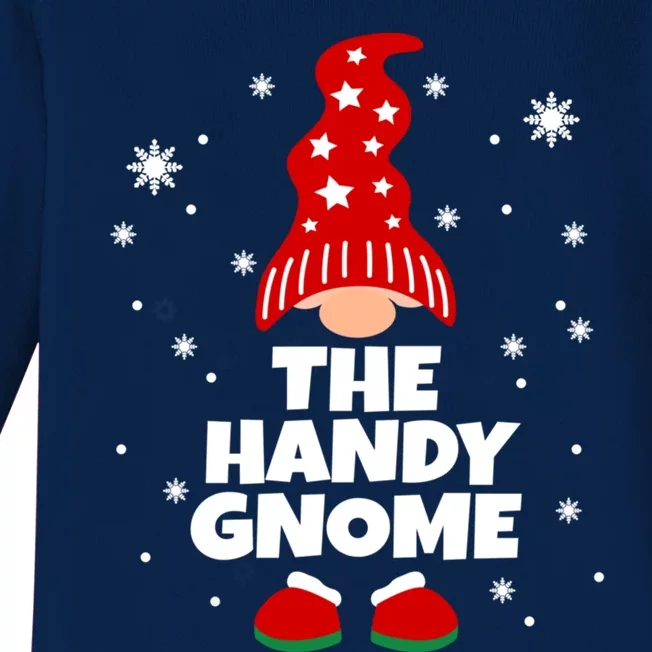 Funny Handy Gnome Family Matching Christmas Gift Baby Long Sleeve Bodysuit