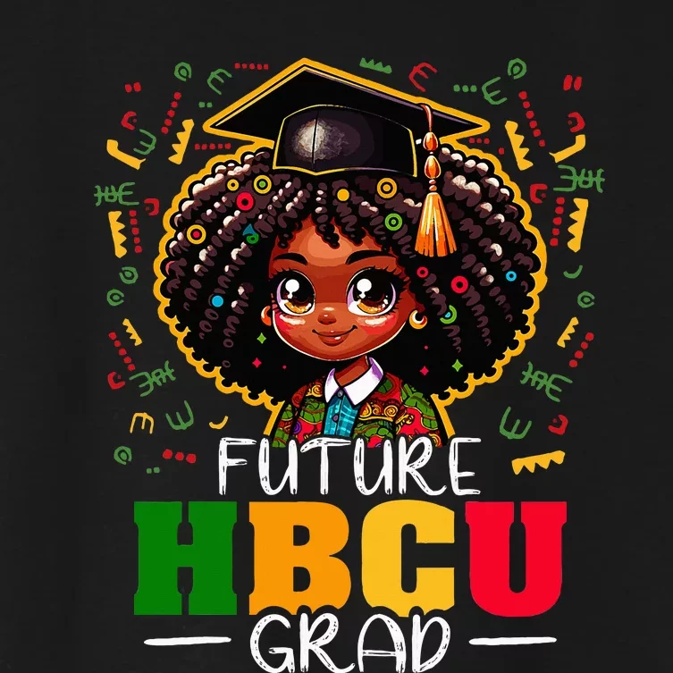 Future HBCU Grad Black Graduation HBCU Women's Crop Top Tee