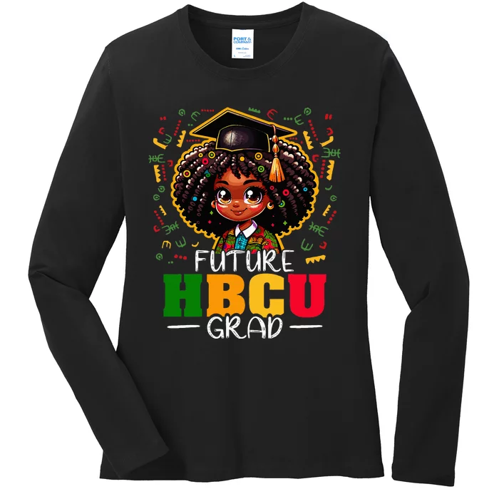 Future HBCU Grad Black Graduation HBCU Ladies Long Sleeve Shirt