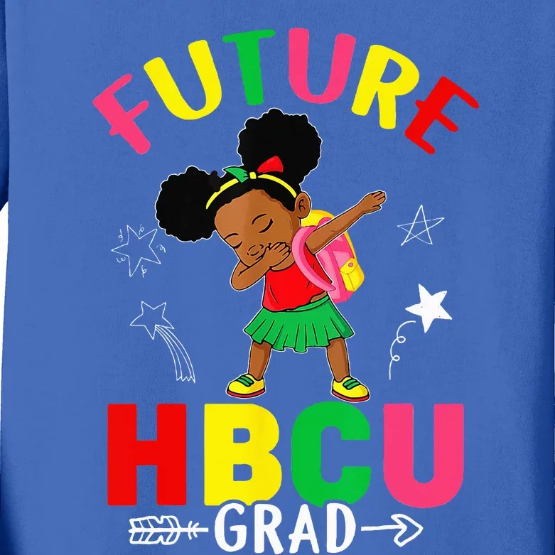 Future HBCU Grad Graduation HBCU Future College Student Kids Long Sleeve Shirt