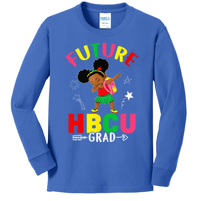 Future HBCU Grad Graduation HBCU Future College Student Kids Long Sleeve Shirt