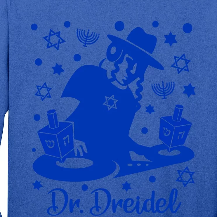 Funny Hanukkah Gift Dr Dreidel Chanukah Graphic Holiday Gift Tall Long Sleeve T-Shirt