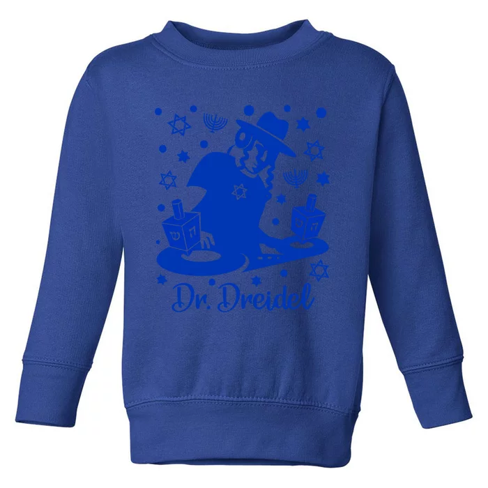 Funny Hanukkah Gift Dr Dreidel Chanukah Graphic Holiday Gift Toddler Sweatshirt