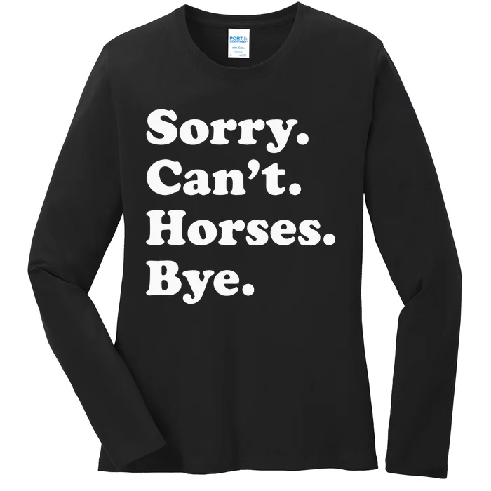 Funny Horse Gift for Short Sleeve Ladies Long Sleeve Shirt