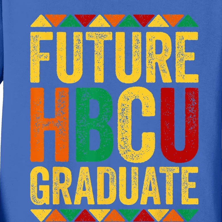 Future HBCU Graduate Historical Black College Alumni Kids Long Sleeve Shirt