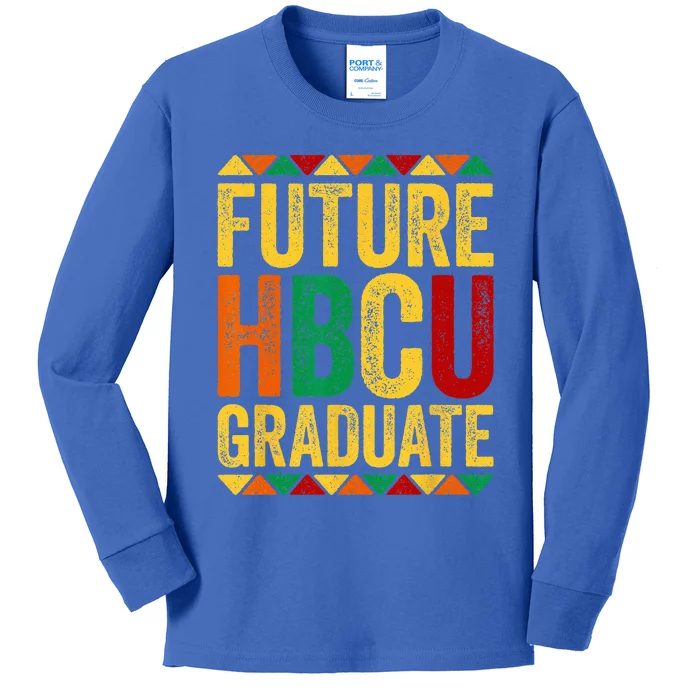 Future HBCU Graduate Historical Black College Alumni Kids Long Sleeve Shirt