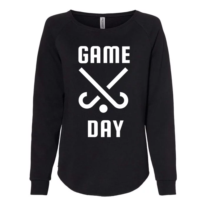 Field Hockey Game Day Funny Mom And Dad Spirit Wear Design Gift Womens California Wash Sweatshirt