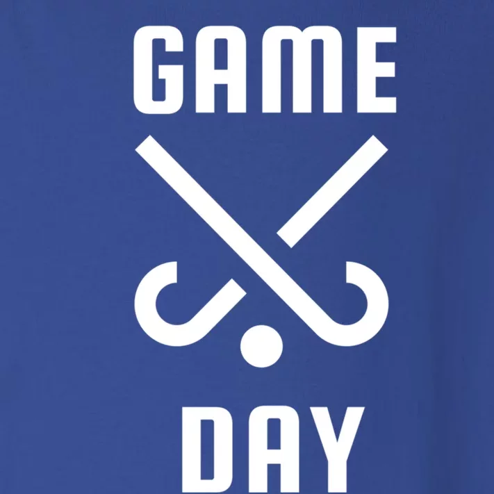 Field Hockey Game Day Funny Mom And Dad Spirit Wear Design Gift Toddler Long Sleeve Shirt