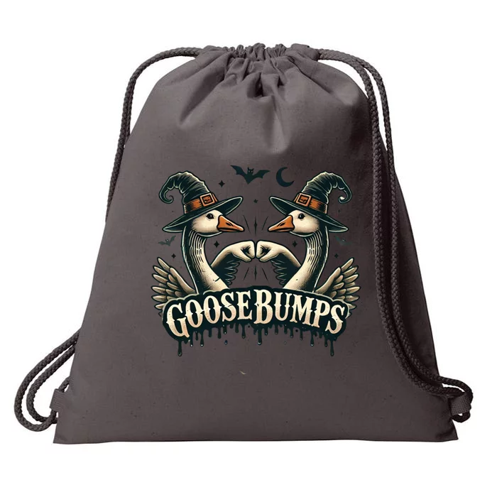 Funny Halloween Goose Bumps Gift Meaningful Gift Drawstring Bag