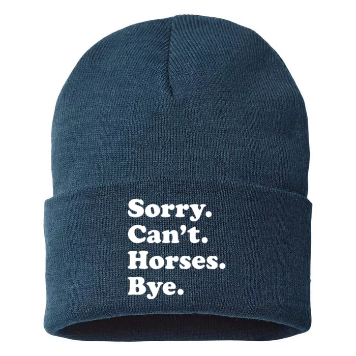 Funny Horse Gift For Men Women Boy Or Girl Sustainable Knit Beanie