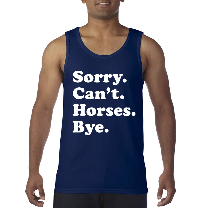 Funny Horse Gift For Men Women Boy Or Girl Tank Top