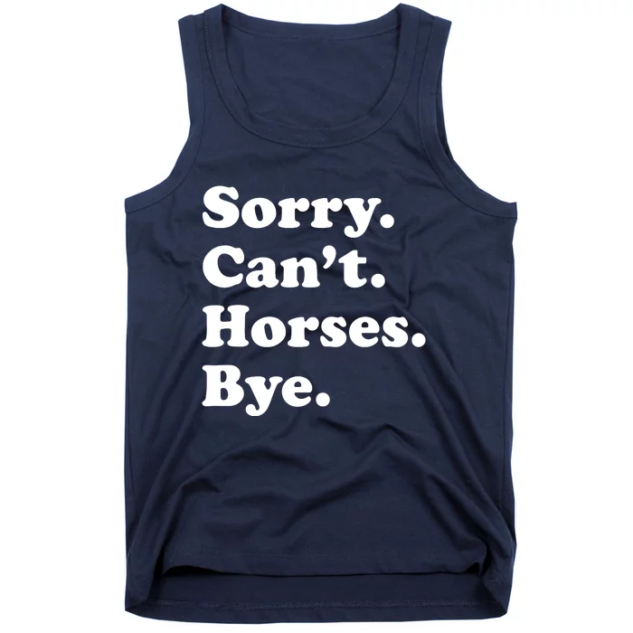 Funny Horse Gift For Men Women Boy Or Girl Tank Top