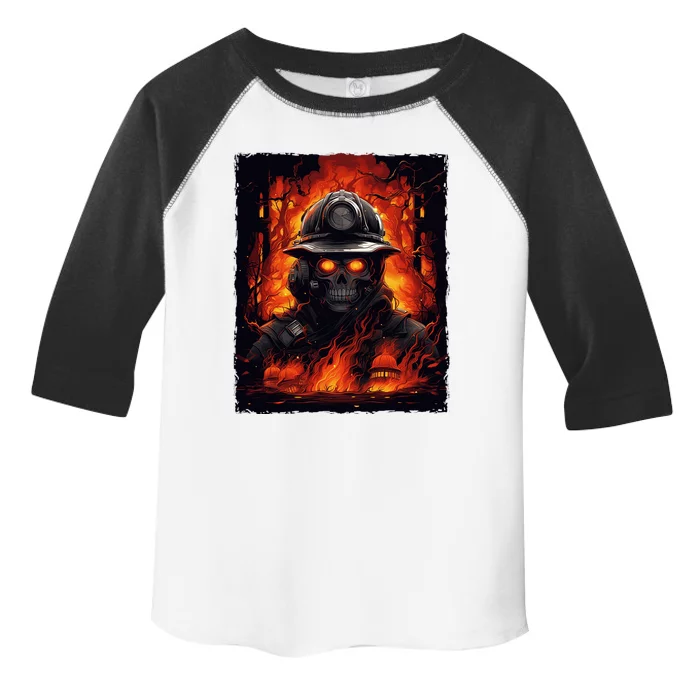 Firefighter Halloween Gift Toddler Fine Jersey T-Shirt