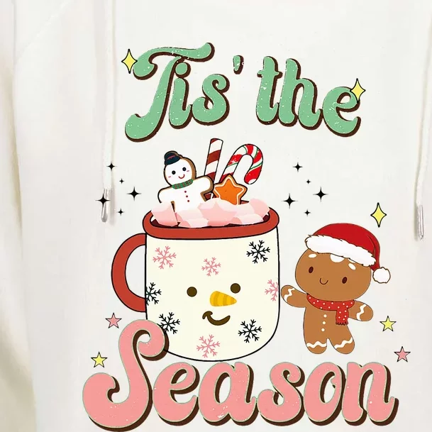 Festive Holiday Gingerbread Pajama Set Womens Funnel Neck Pullover Hood