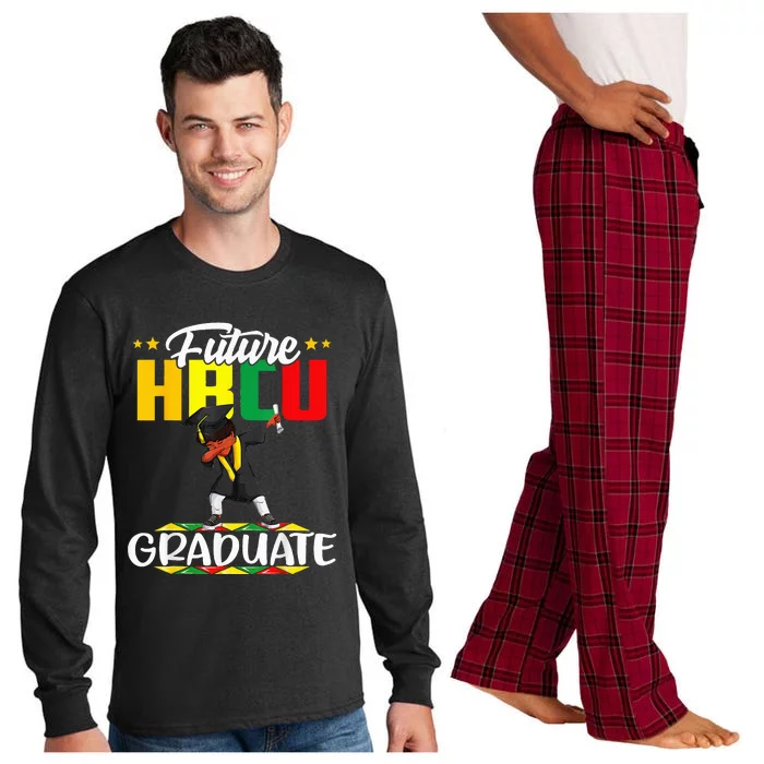 Future HBCU Graduate Afro Black College Long Sleeve Pajama Set