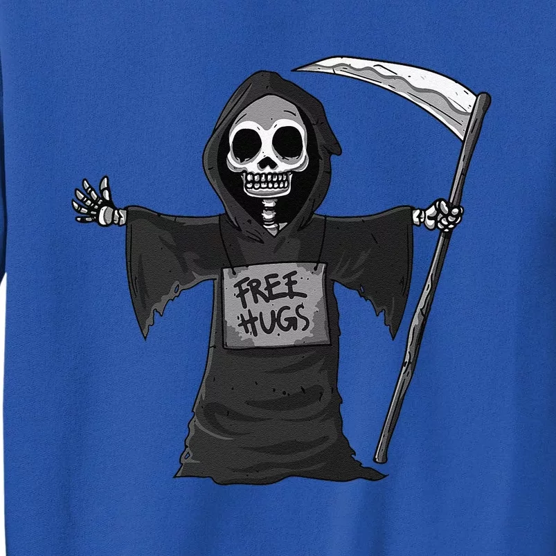 Free Hugs Grim Reaper Halloween Party Cosplay Lazy Costume Sweatshirt