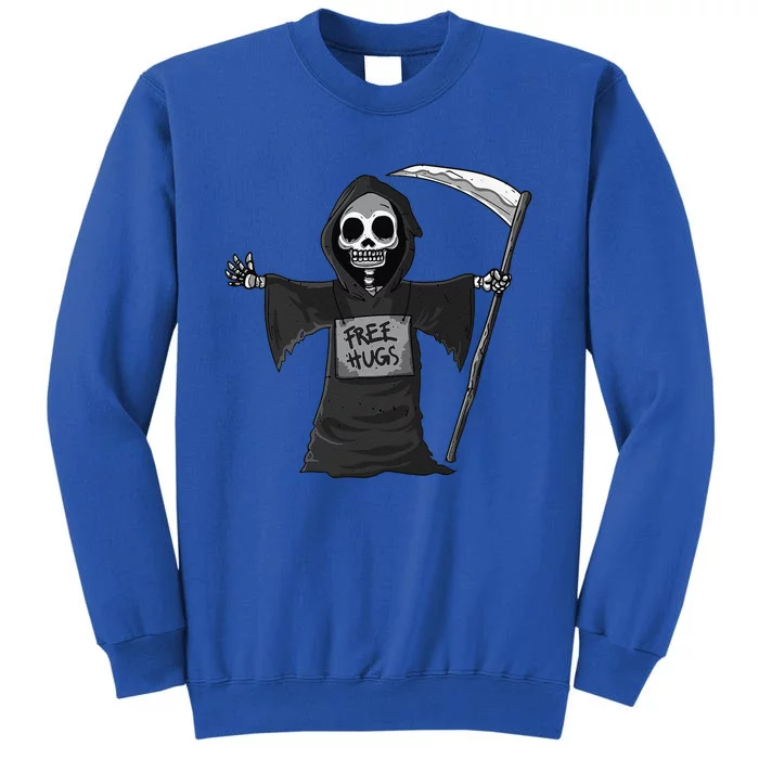 Free Hugs Grim Reaper Halloween Party Cosplay Lazy Costume Sweatshirt