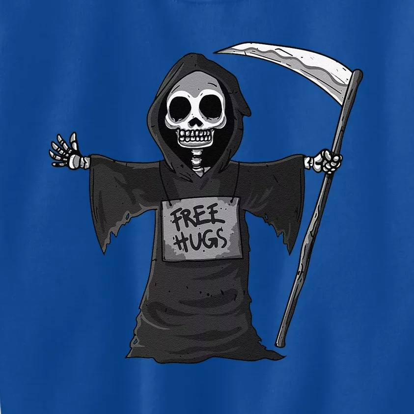 Free Hugs Grim Reaper Halloween Party Cosplay Lazy Costume Kids Sweatshirt